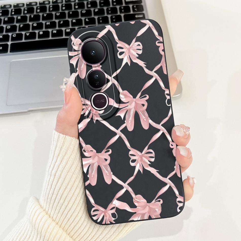 For Vivo V50 Lite Elegant Butterfly Floral Printed Phone Case For Vivo V50 V 50 V50lite Soft Silicone Shockproof Cases Bumpers