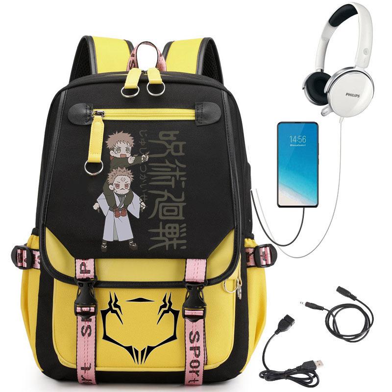 Popular Riman Peripheral Backpack Youth Student School Bag Usb Large Capacity Student Computer Bag