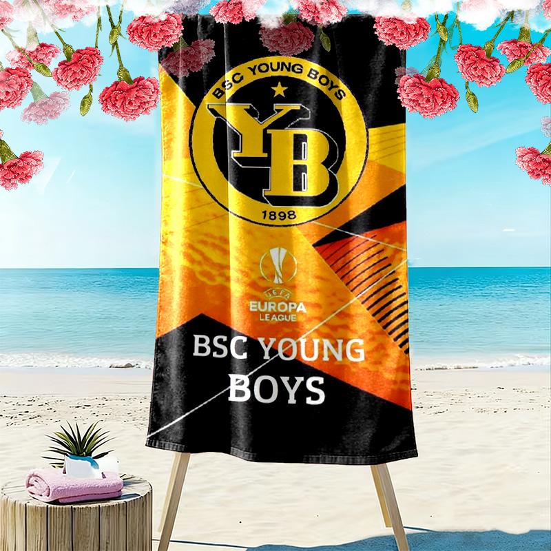 BSC Young Boys Print Beach Towel, Large Soft Quick Dry Towel for Beach Camping Swimming