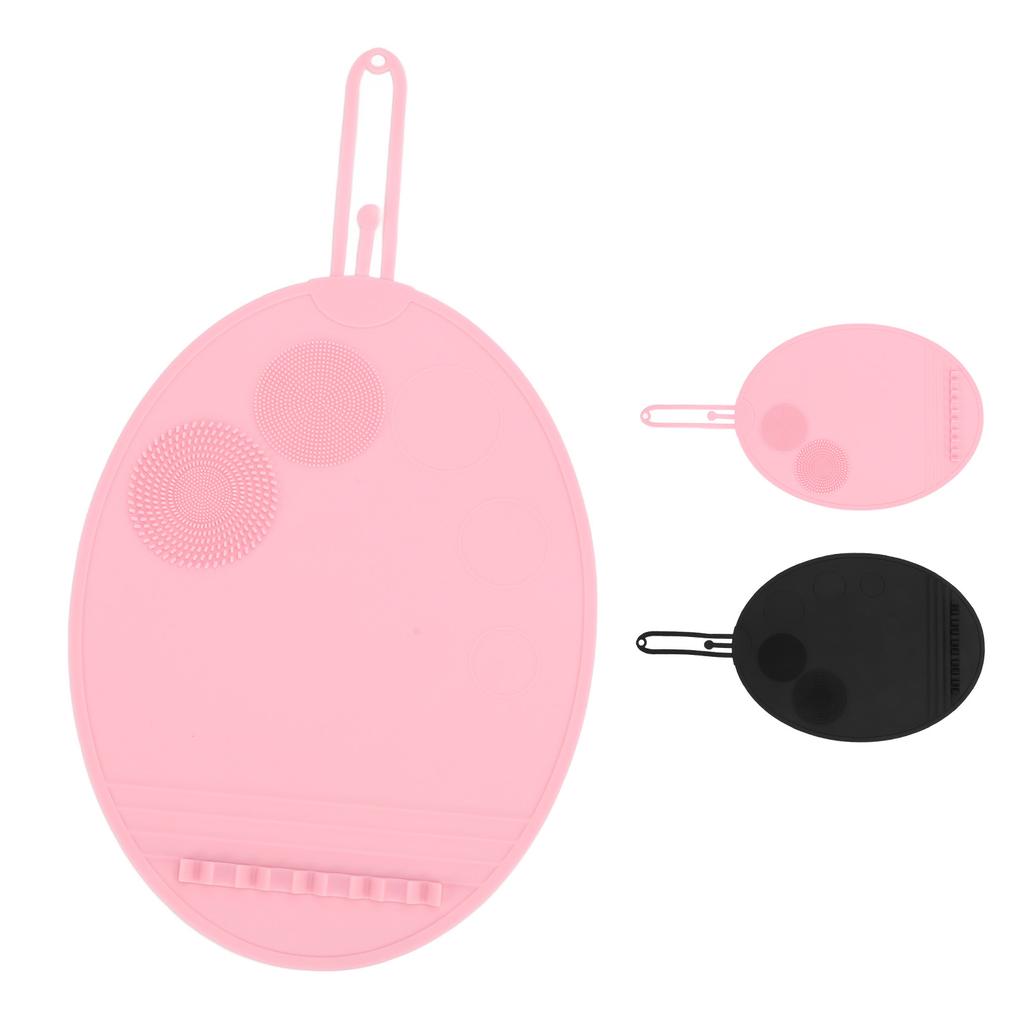 Silicone Makeup Brush Cleaning Mat Multi Textures Large Size Portable Washing Tool Scrubber Cosmetic