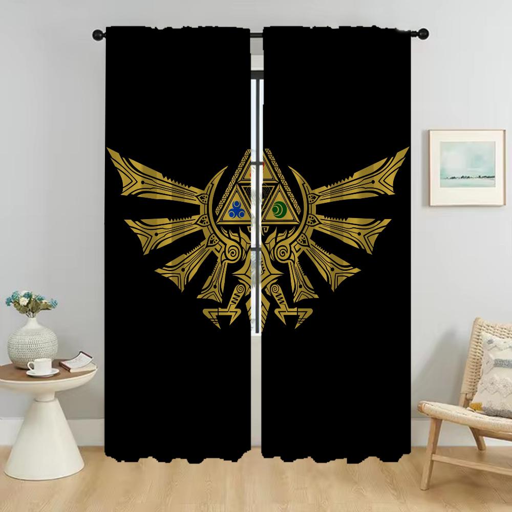 Set Of 2 Modern Zaldaes Partition Home Interior Curtains Camera Living Room Tulle Bedroom Shades Curtain Child Polyester Perfect For Sitting