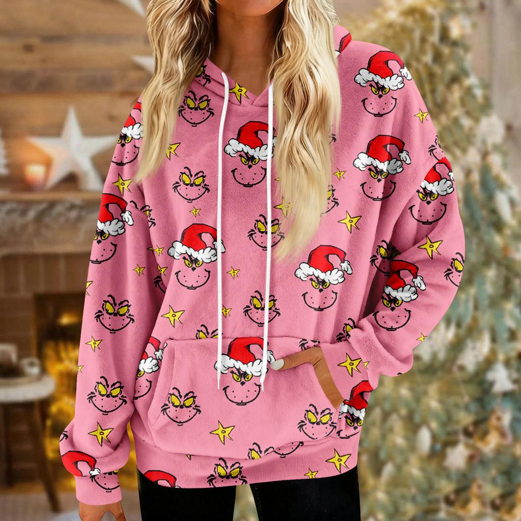 Hettegensere for kvinner Oversized Vinter Plysj Søte Gensere Pullover Trendy Høst Vinter Klær