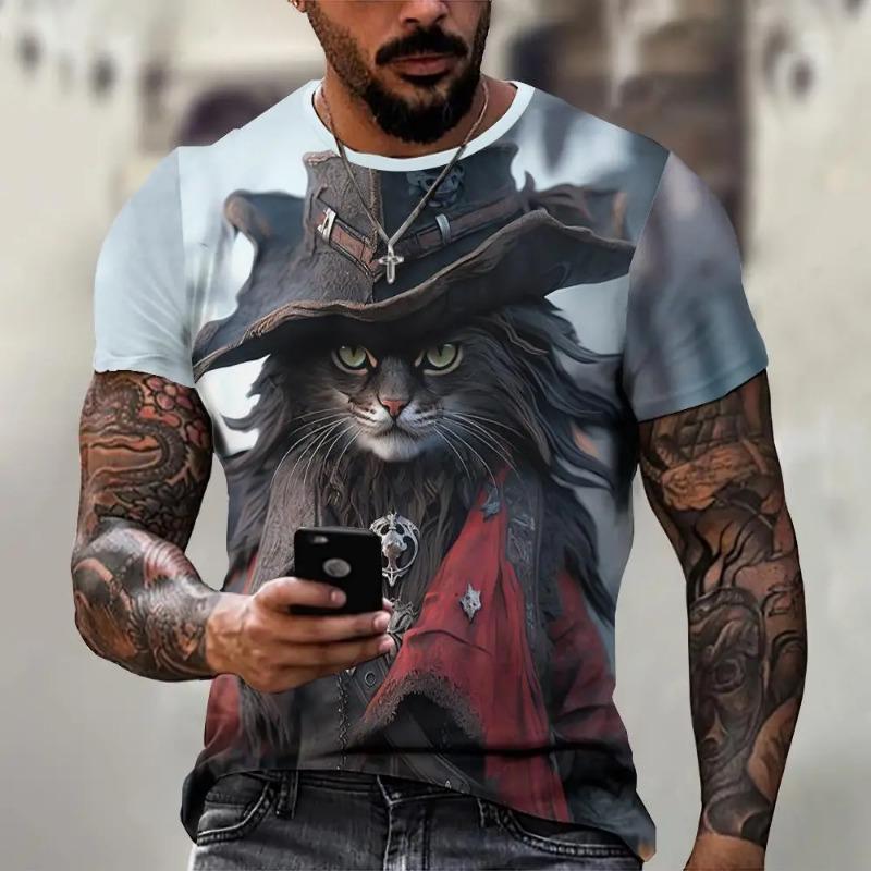 New Fashion Men/Women Round Neck 3D Printed Skull Pattern