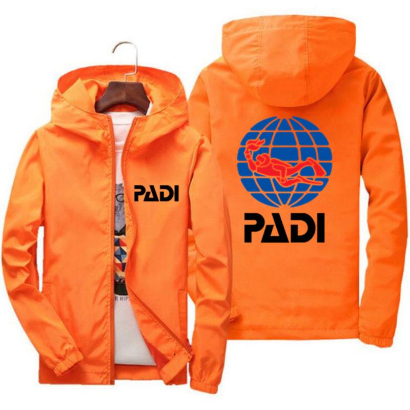 Sports bike Scuba Driver Padi zipper thin hooded windbreaker