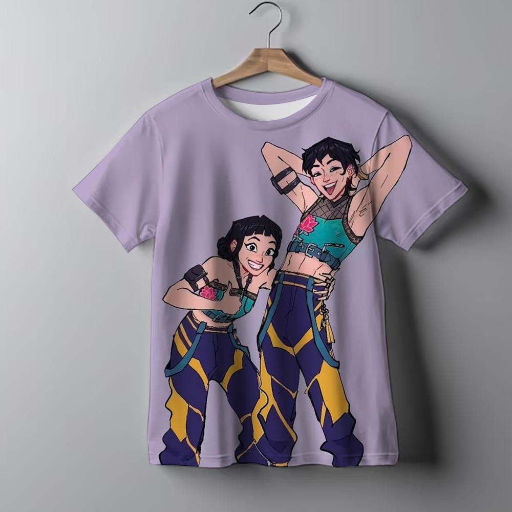 Gyermekruházat KPop Démonvadászok Rajongói Ajándékok Gyerek Póló Divatos Alkalmi Felsők 2025 Forró Film Puha Kislány Póló