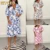 Women's Fashion Summer Spring Short Sleeve V-Neck Casual Dresses