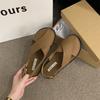 Baotou sandals women's summer new Korean version French retro Mori fairy style casual flat Roman shoes tide