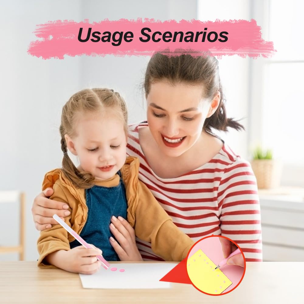 Quick Drying Color Spot Roller Glue Pens Easy Control Precision Glitter Pens for Scrapbooking, Handmade Stationery, Craft Supplies