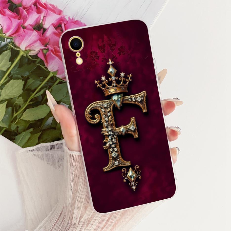 For Apple iPhone X Xr XS Max Case Cute Crown Letters Cover Soft Slim Phone Case For iPhone XS Max iPhoneX iPhoneXR Fundas Bumper