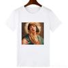 Neuestes Mode David Michelangelo Bedrucktes Grafik-T-Shirt Statue Kaugummi kauend Mode-Print Lustiges Harajuku-T-Shirt