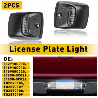 Para Toyota Tundra Tacoma 2000-2013 2005-15 Luz de Placa de Licença LED Branca Nova EUA