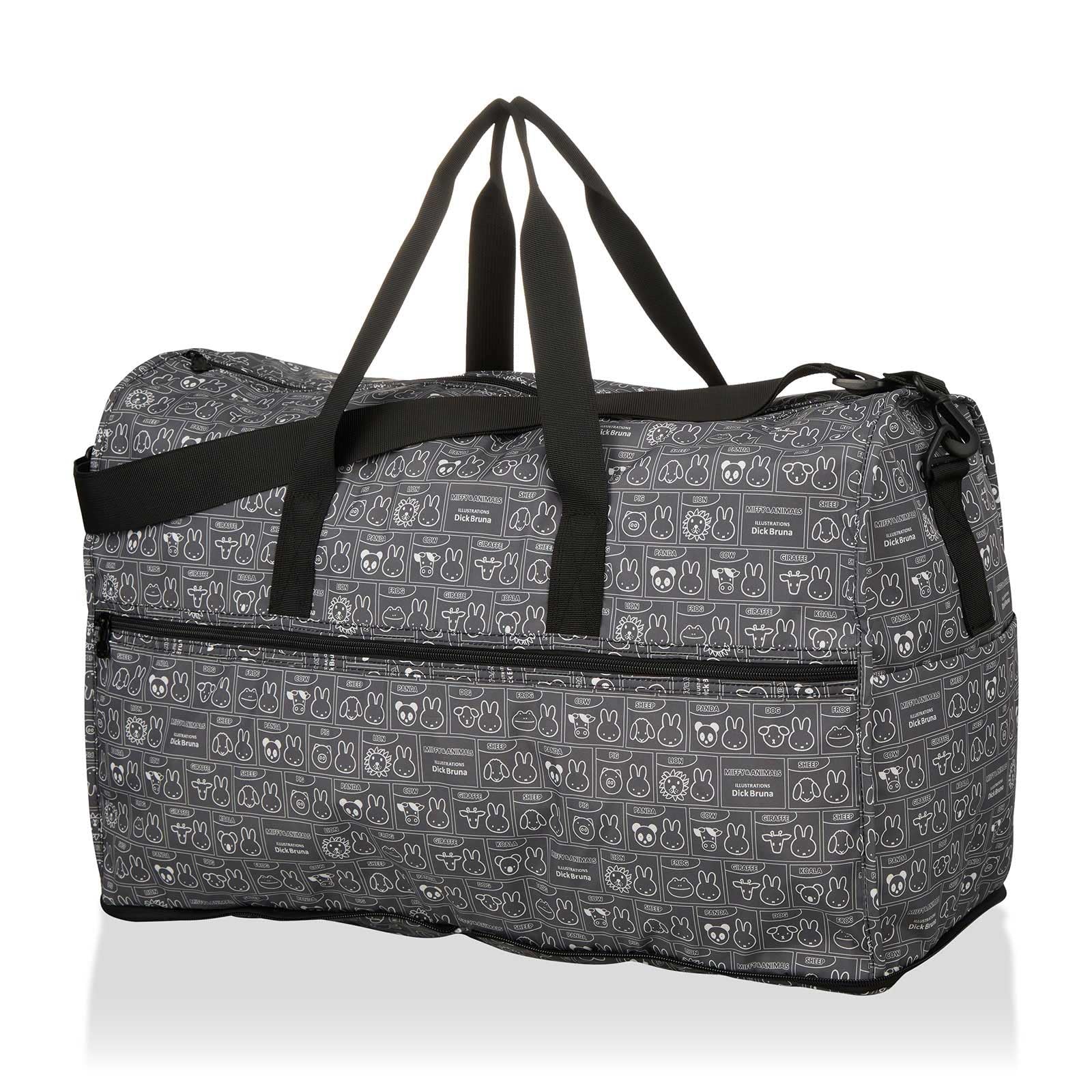 

Hapitas Miffy Folding Boston H0004 Miffy Animals Bag, Large, B295, Gray, &