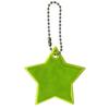 Reflective Star Pendant Keychain for Night Riding: Safety Accessory for Backpack or Luggage.