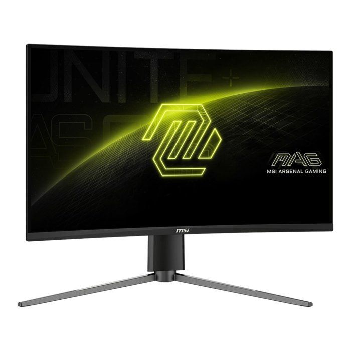 Curved Gaming PC Monitor - MSI - 27" - FHD - 180Hz - Rapid VA Panel - 1ms - Height Adjustable - MAG27C6PF