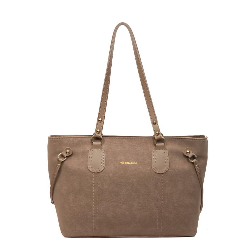 Einfache Unterarmtasche mit großem Fassungsvermögen Damen Herbst neu Retro Pendler Schulter Tragetasche Mode Handtasche