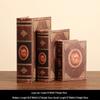 Scaffale per Libri in Legno Retrò Europeo: Ornamenti Vintage e Scatola Decorativa per Libreria