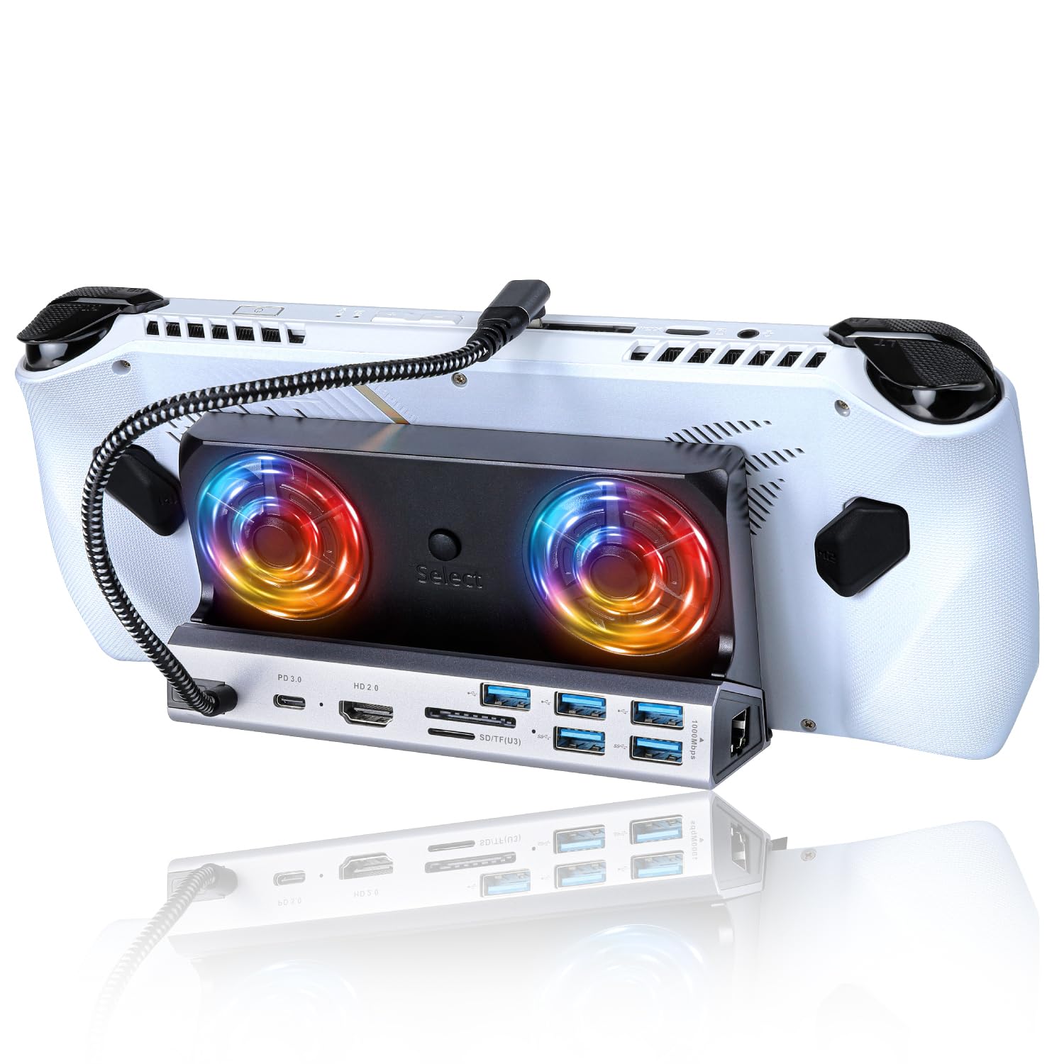 

K&SGAMER DOCKING STATION Compact Gaming Dock with 10-in-1 Functions, Ports, Stand, Charging, Steam Deck, ROG, Ally, Legion GO, iPad