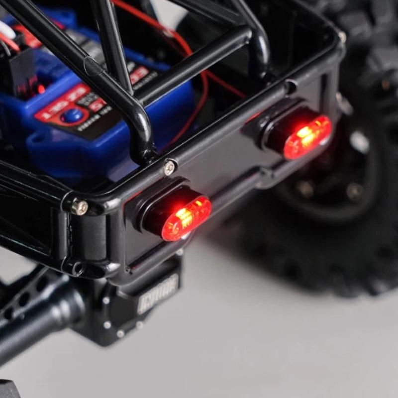 1 Set For  Trx4 D90 D110 Rc4Wd Scx10 90046 Tamiya 90053 1/10 1/14 Rc Car Led Warning Light Profile Light