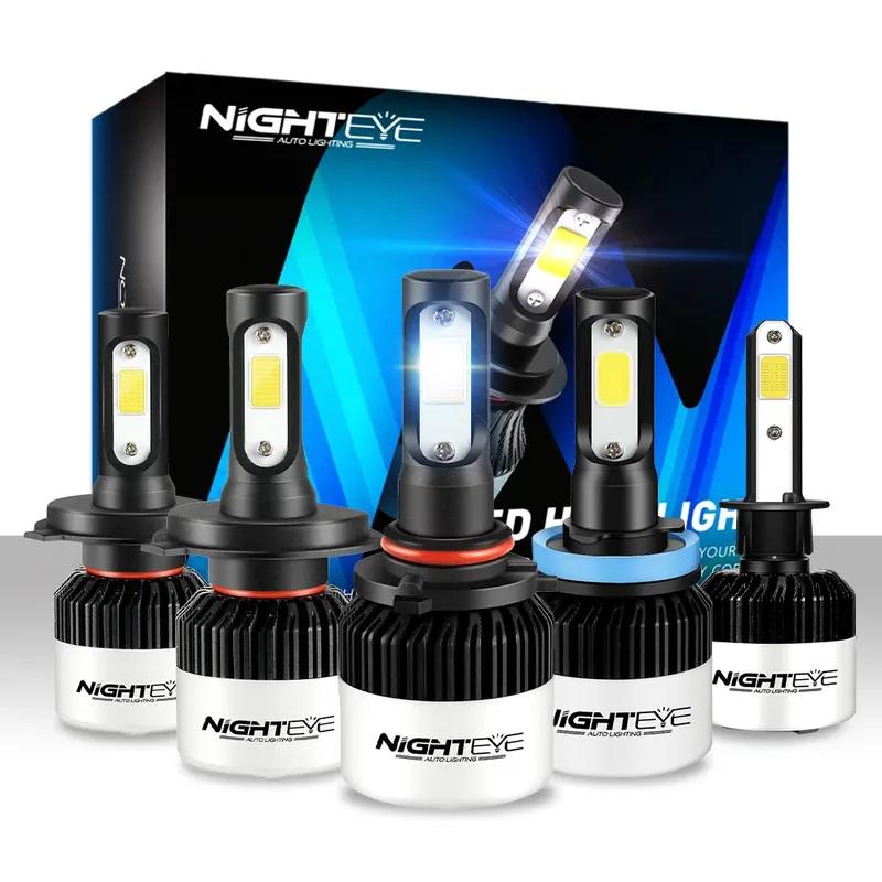 NIGHTEYE Super Bright Car Headlights H7 LED H4 led H8/H9/H11 HB3/9005 HB4/9006 Auto Bulb 72W 9000LM Automobiles Headlamp 6500K 9006/HB4