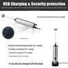 Adjustable Three-Speed Handheld Stainless Steel Electric Milk and Egg Frother