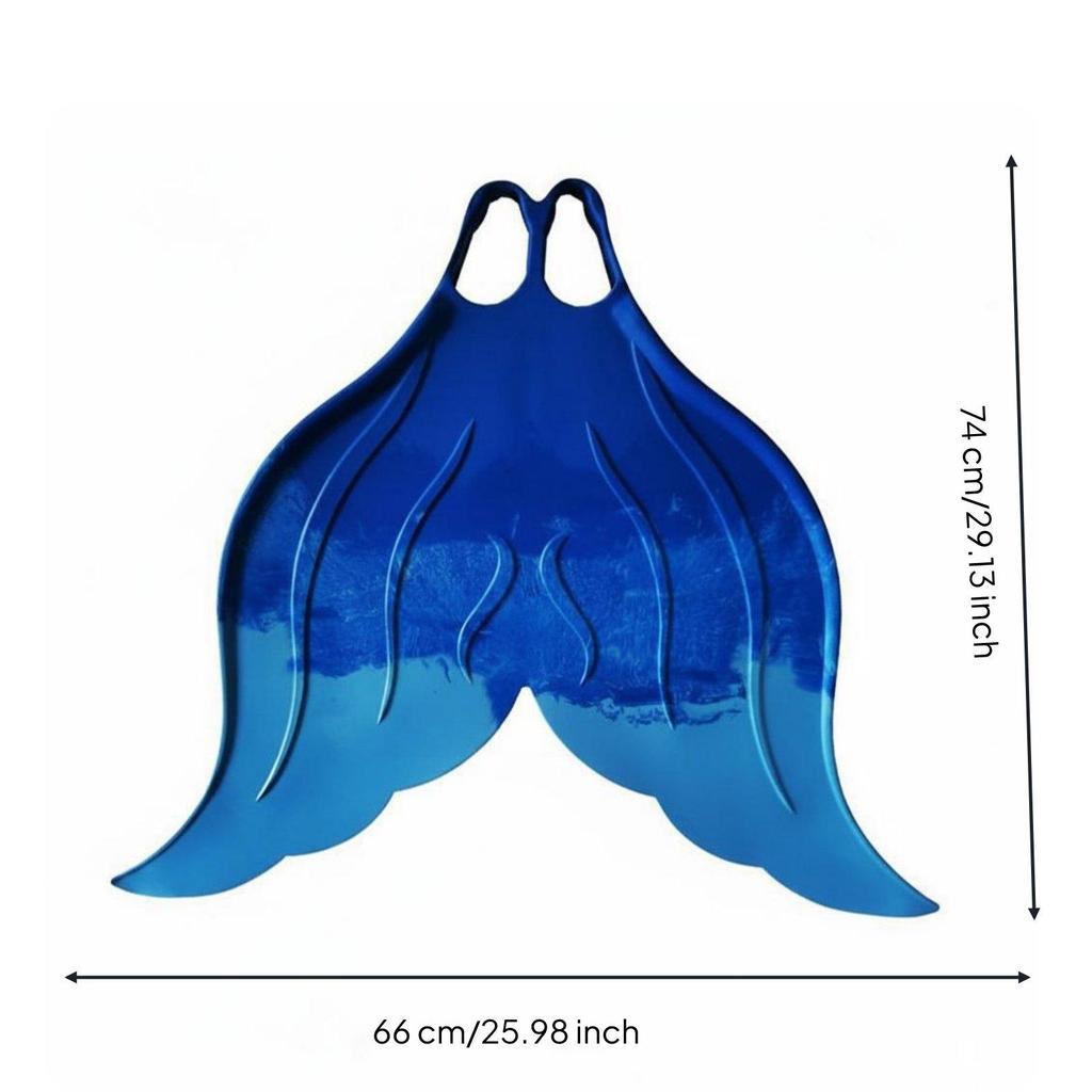 Professional Swimming Fins Mermaid Monofin Silicone Rubber Aquatic Gear Swim