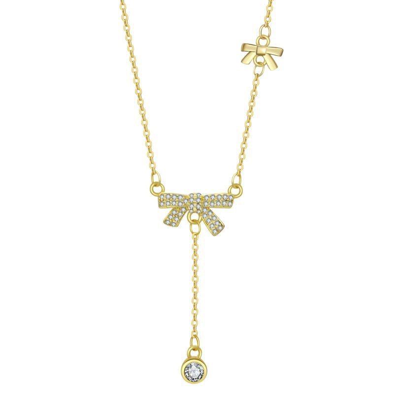 

2022 New Exquisite Minimalist Butterfly Necklace In Titanium Steel For Unisex Fashion Statement золотий