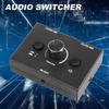 3.5mm Audio Switcher, 2 Input 1 Output/1 Input 2 Output Audio Splitter Switcher, Audio Switcher Box, One-Key Mute Button