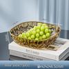 Elegant Transparent High-Value Plastic Fruit and Snack Bowl - Drop-Resistant PET Diamond Crystal Design