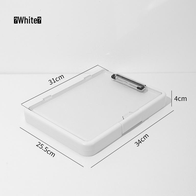 A4 Transparent Plastic File Storage & Document Archive Box