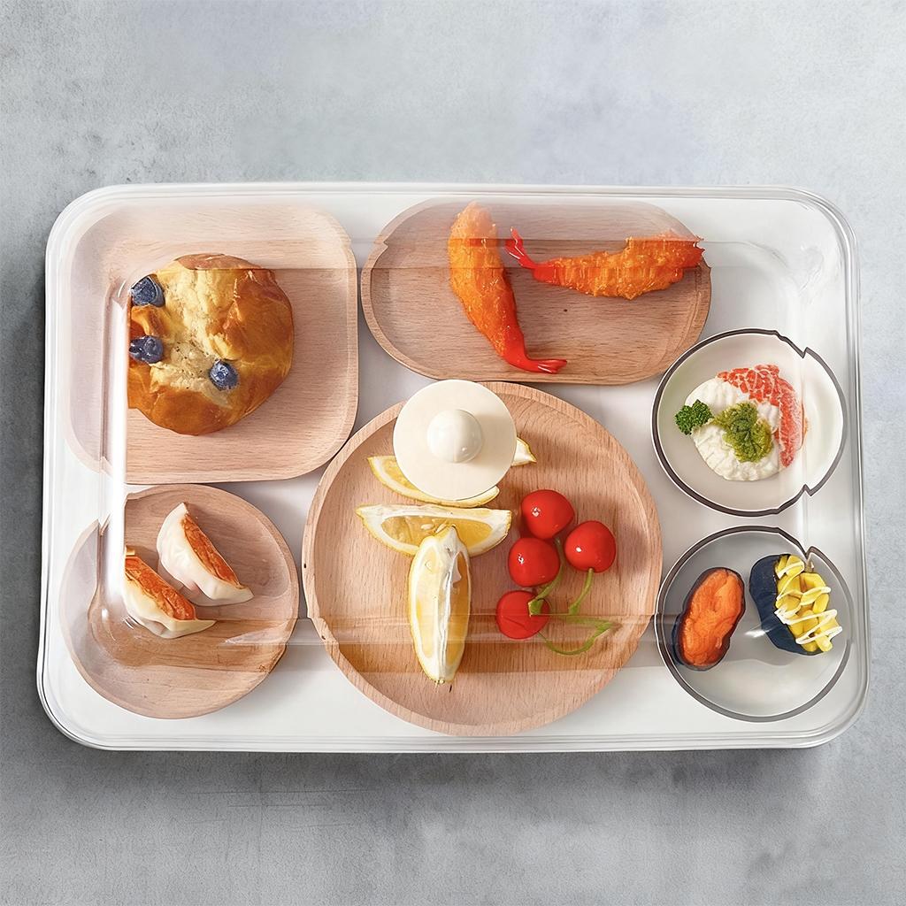 Transparent Plastic Insulation Food Cover Dustproof&Insect Dish Cover Reusable Food Fresh-keeping Cover Kitchen Accessories