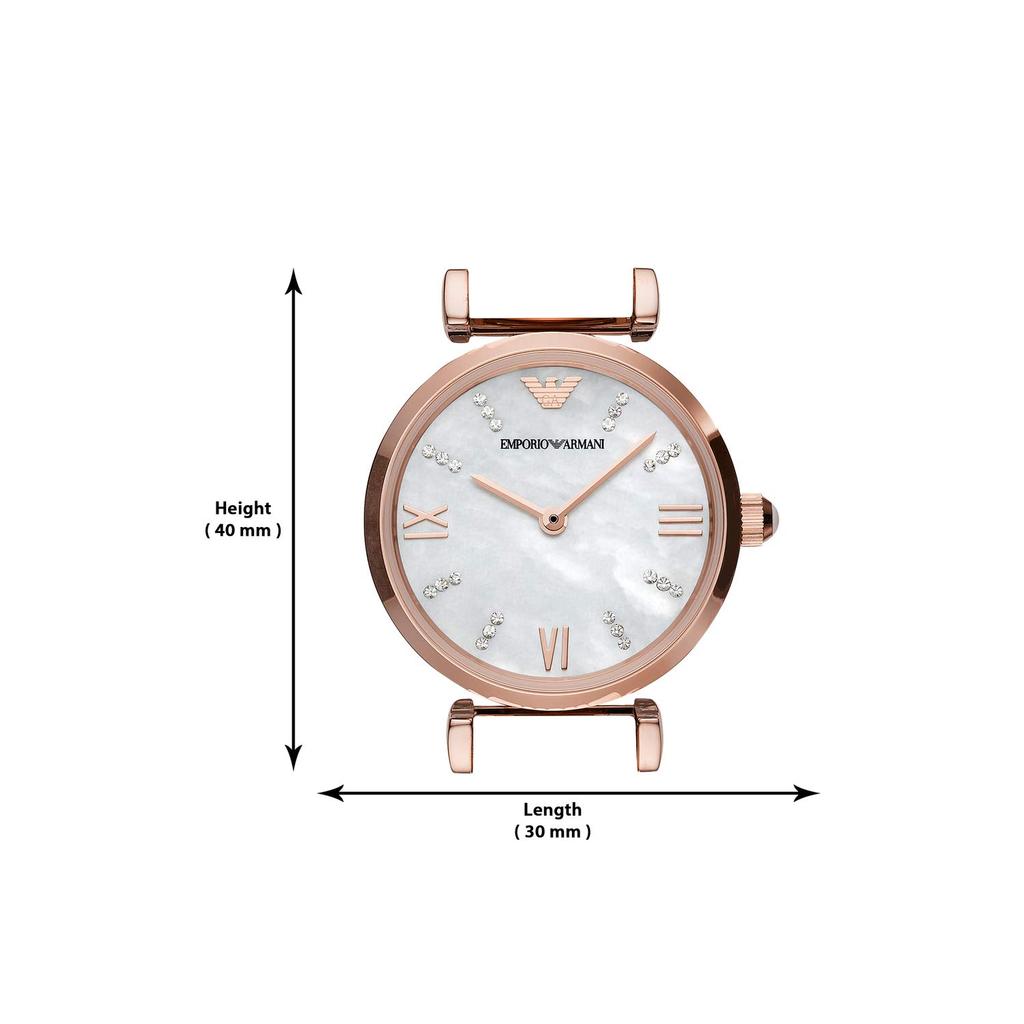 Emporio Armani AR11316 Officially Pink Gold Women's Watch, Imported,
