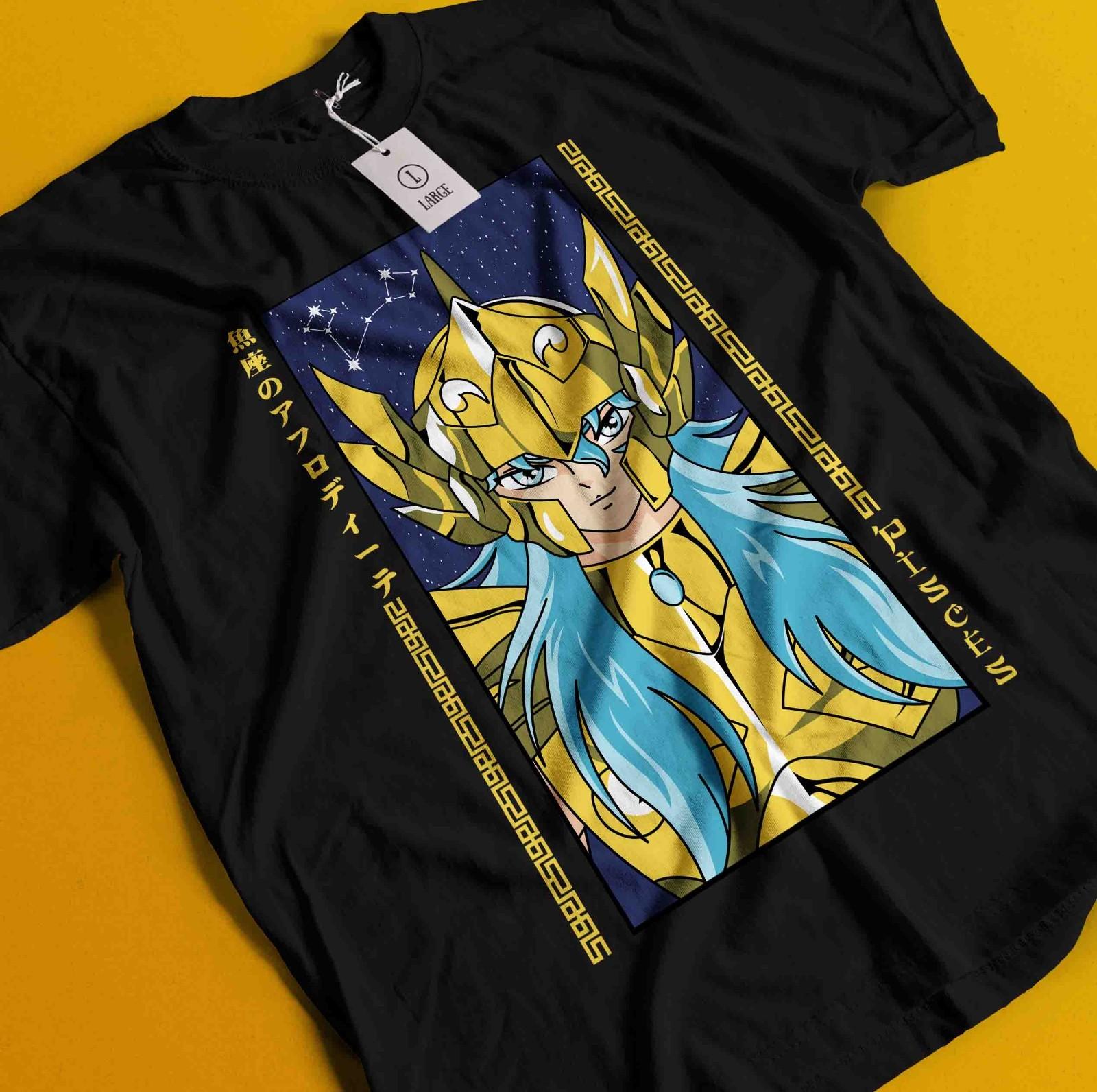 

Saint Seiya T-Shirt Mens Womens Tees Top knights Of the Zodiac Shiryu Anime Manga Graphic Tee Unisex 4XL