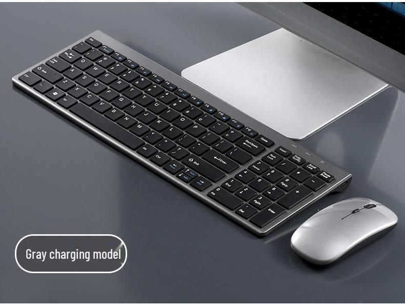99-Key Rechargeable Wireless Keyboard & Mouse Set: Bluetooth/2.4G, Universal Silent Keys