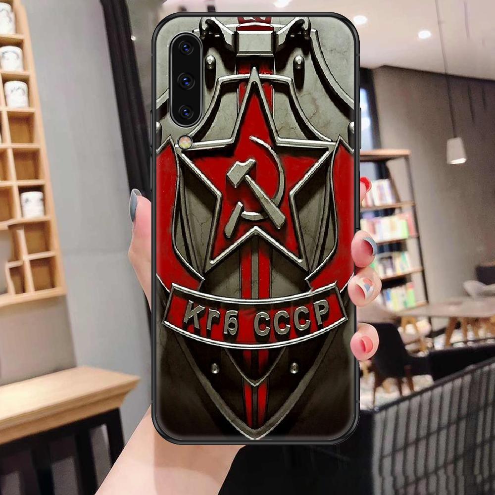Soviet Union USSR Flag Phone Case For Samsung Galaxy A 3 5 7 8 10 20 21 30 40 50 51 70 71 E S 2016 2018 4G Black Tpu Waterproof