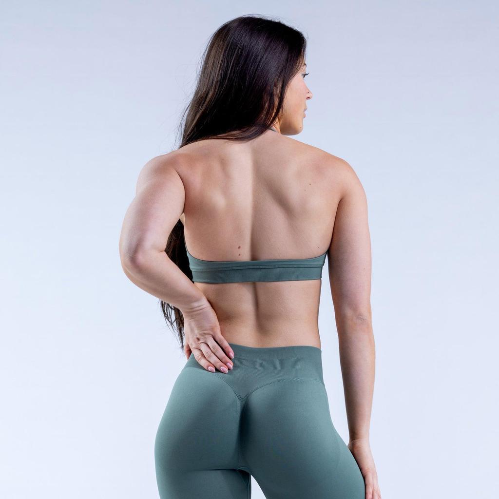 Seamless Backless Halter Yoga Sports Bra – Anti-Exposure, Back Shaping Vest