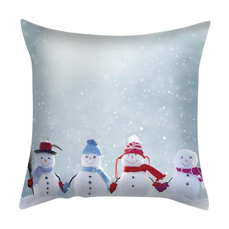 

Наволочки с рождественской тематикой Украшения для автомобиля Офис Санта-Клаус Гостиная Диван Домашние наволочки 40x40cm