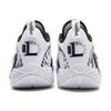 Li Ning DLO1 Cushioning Slip Resistant Abrasion Resistant Rebound Grip Low Top Basketball Shoes Men's White Black ABPV009-18