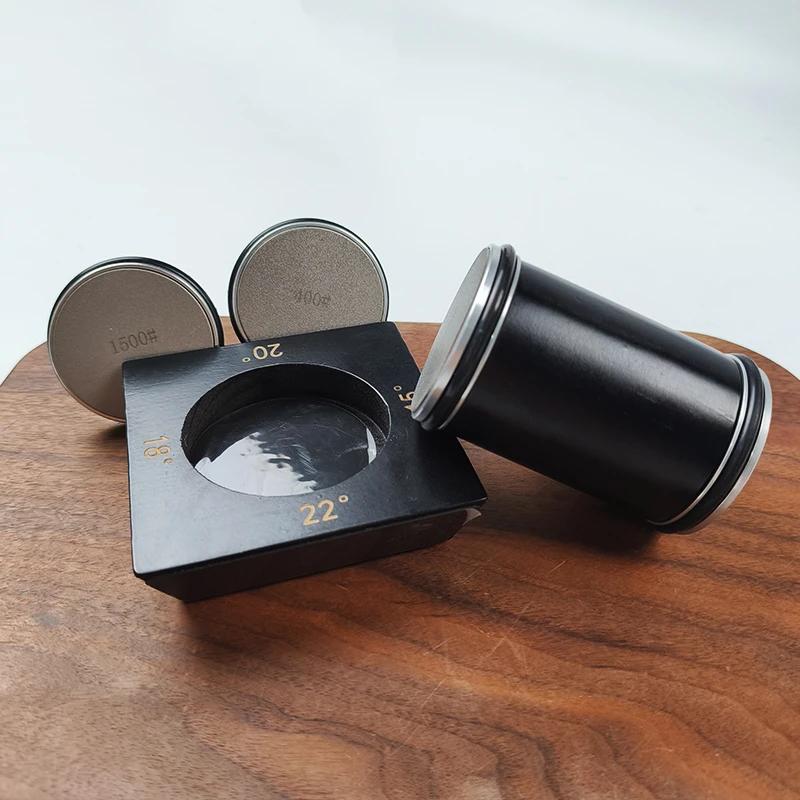 4 Angle Options 15° 18° 20° 22° Roller Knife Sharpener Efficient Blade Sharpening Tool for Cooking & Butchery Knives