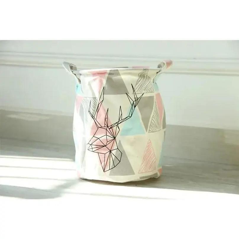 1 Pcs Cotton And Linen Cloth Art Laundry Basket Environmental Protection Picnic Basket Toy Classification Basket Storage