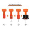 11Pcs Floor Tile Leveling System Clips Spacers Porcelain Ceramic Leveler Kit For Tile Laying Wall Fixing Construction AbouTool