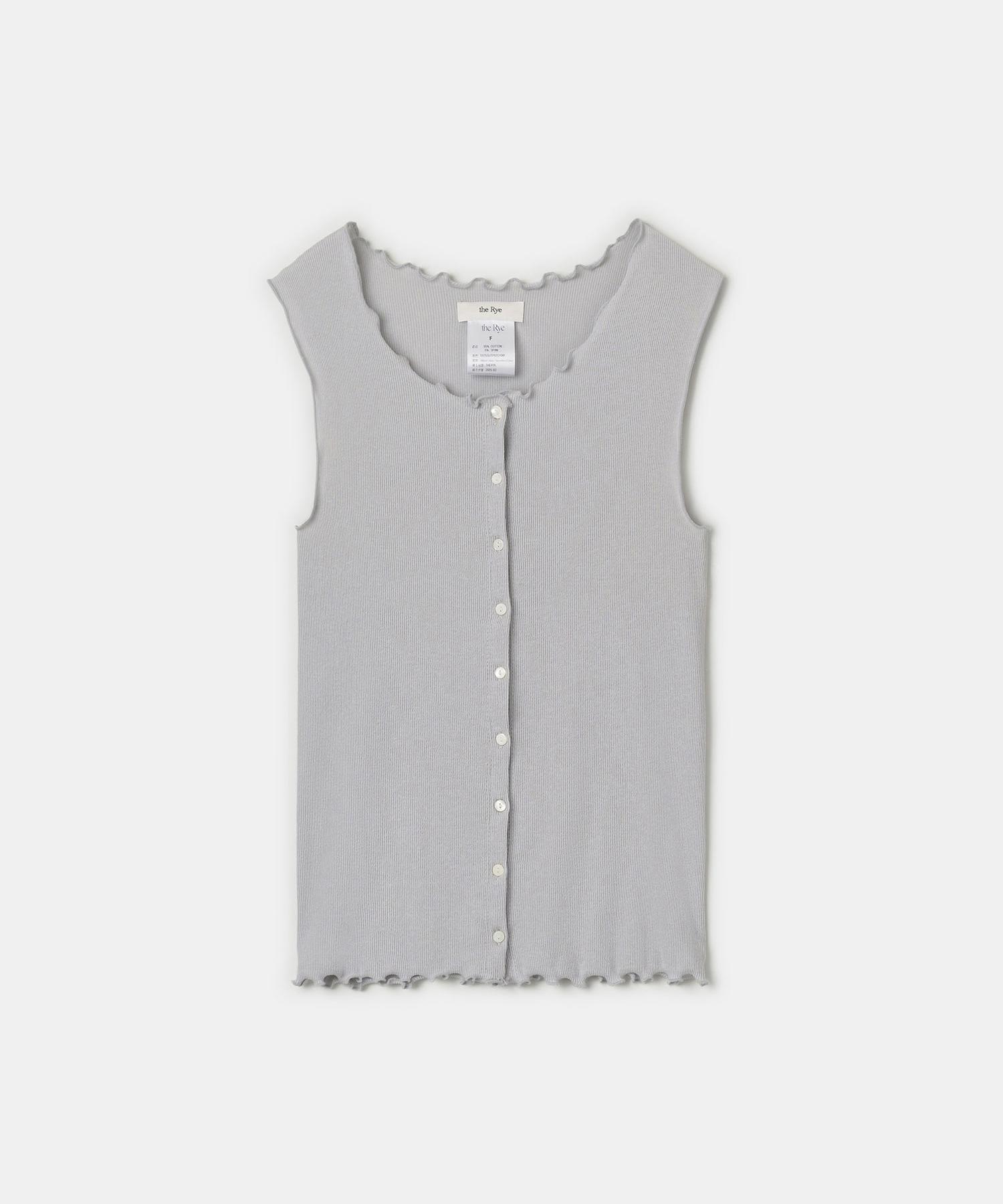 The Rye Ribbed Open Sleeveless(Grey) Grey/Fresh
