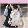 Fashionable Unisex Backpack For High School And College Students In White Purple Black