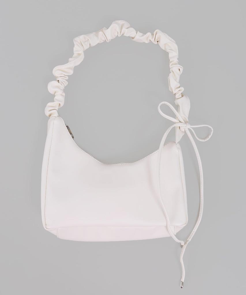 WEGO WC Gathered Shoulder Size White Ivory 2-Way Bag, Girly, Women's, F,