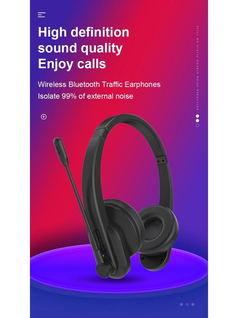 Wireless Bluetooth 2.4G Gaming Headset with ENC Noise Cancelling Mic, Low Latency for Computer, TV, Aviation, and Customer Service