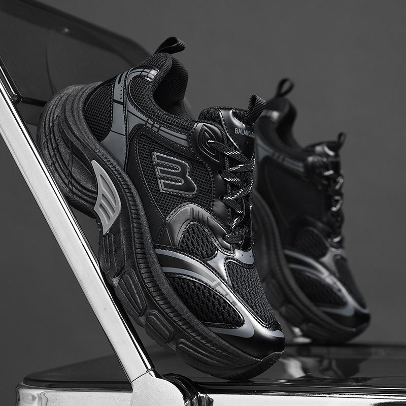 New Ins Dad Sneakers Trendy Shoes Korean Version Platform Student Breathable Mesh Shoes Men's Casual