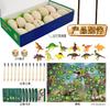 Dinosaur Egg Archaeological Excavation Simulation Dinosaur Model with Map Children's Puzzle Blind Box Handmade Toy