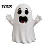 Decorative Figurines for Shelf Halloween Cute Ghost Figurine, Small Red Heart Pumpkin Bucket Statue, Funny Statue Resin Ornament Home Table