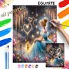 Cinderella Painting Kit, Magical Garden Home Decor Handmade Gift, Sparkling Fantasy Art Set, Romantic Aesthetic Wall Craft Decor