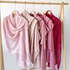 Summer cotton and linen scarf solid color simple sunscreen shawl women's high-end silk scarf yarn headscarf