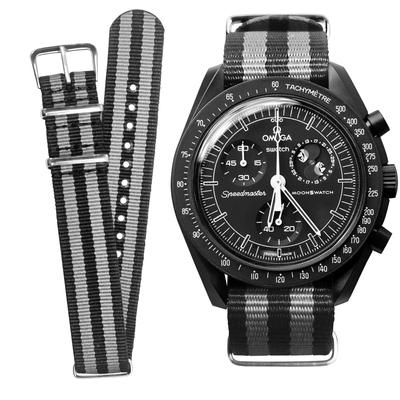 20 mm Uhrenarmband für Omega X Swatch Omega und Swatch Speedmaster Moon Swatch Strap Watch Nylonarmband Einfacher Austausch für Männer und Frauen [Ocdin] NATO®